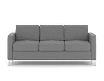 Прямой диван Актив трехместный, серый в Коврове