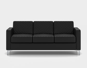 Прямой диван Актив трехместный, черный в Коврове