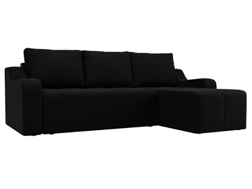 Угловой диван для гостиной Элида, Черный (велюр) в Коврове