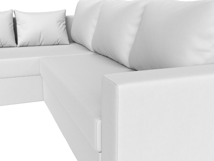 Угловой диван Мансберг, Белый (Экокожа) в Коврове - изображение 4