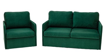 Комплект мебели Амира зеленый диван + кресло во Владимире