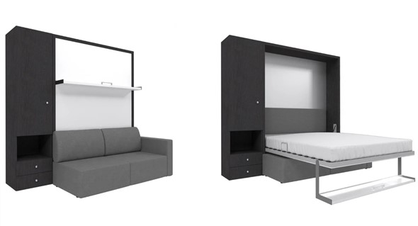 Диван Кровать-трансформер Smart (ШЛ+КД 1400), шкаф левый, правый подлокотник в Коврове - изображение