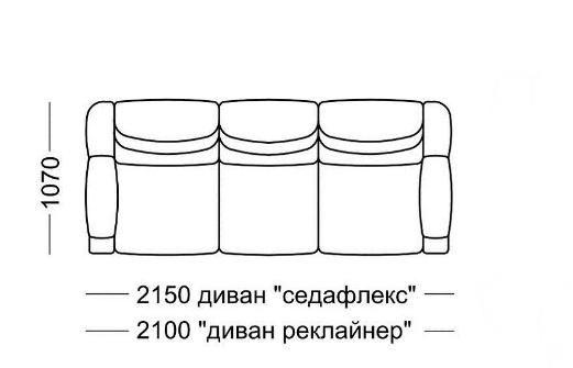 Диван прямой Мишель Элита 50 М, седафлекс во Владимире - изображение 7