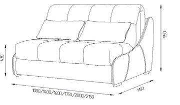 Прямой диван Токио 205 (ППУ) во Владимире - предосмотр 3