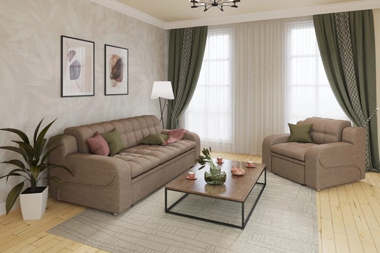 Прямой диван Жемчуг 2 БД в Коврове - изображение 5