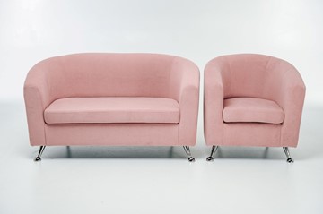 Комплект мебели Брамс  цвет розовый диван 2Д + кресло во Владимире