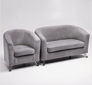 Комплект мебели Брамс  цвет серый диван 2Д + кресло во Владимире