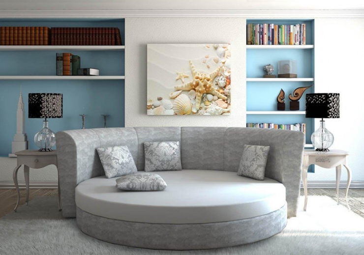 Круглый диван-кровать Смайл во Владимире - изображение 5