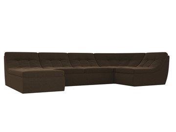 Модульный раскладной диван Холидей, Коричневый (микровельвет) в Коврове