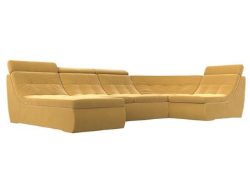 Модульный раскладной диван Холидей люкс, Желтый (микровельвет) в Коврове