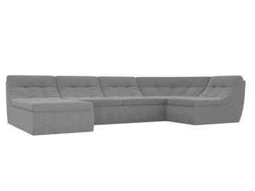 Модульный П-образный диван Холидей, Серый (рогожка) в Коврове
