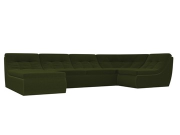Модульный П-образный диван Холидей, Зеленый (микровельвет) в Коврове