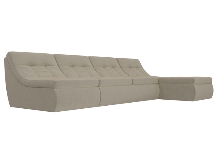 Модульный угловой диван Холидей, Бежевый (микровельвет) в Коврове - изображение 3