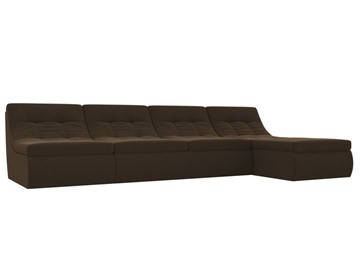 Большой модульный диван Холидей, Коричневый (микровельвет) в Коврове