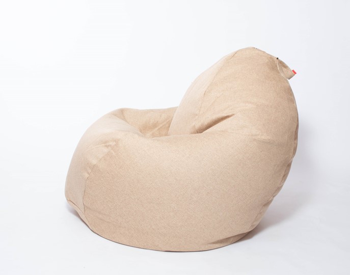 Кресло-мешок Макси, рогожка, 150х100, песочное во Владимире - изображение 2