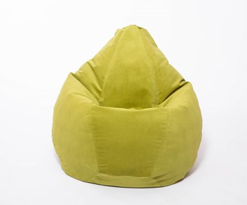 Кресло-мешок Груша малое, велюр однотон, травянное в Коврове - предосмотр 1