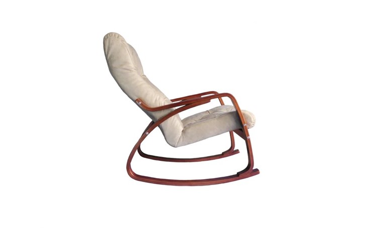 Кресло-качалка Гранд, замша крем во Владимире - изображение 1