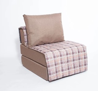 Бескаркасное кресло-кровать Харви, коричневый - квадро беж во Владимире