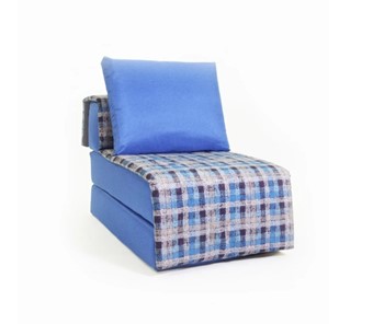 Бескаркасное кресло-кровать Харви, синий - квадро в Коврове