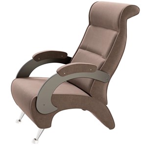 Кресло Деметрио 9Д (каркас венге, м/э коричневый) в Коврове