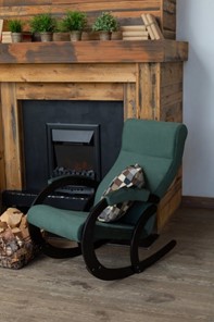 Кресло-качалка в гостиную Корсика, ткань Amigo Green 34-Т-AG в Коврове - предосмотр 7