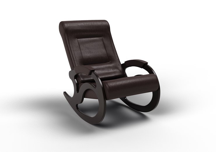 Кресло-качалка Вилла, экокожа крем 11-К-КР во Владимире - изображение 1