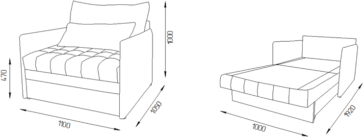 Кресло-кровать Дакота 110 (ППУ) в Коврове - изображение 11