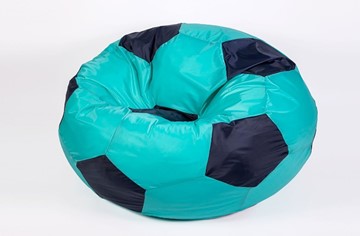 Кресло-мешок Мяч большой, бирюзово-черный в Коврове