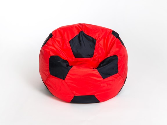 Кресло-мешок Мяч большой, красно-черный во Владимире - изображение