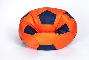 Кресло-мешок Мяч большой, оранжево-черный во Владимире