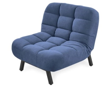 Кресло на ножках Абри опора металл (синий) во Владимире - изображение 2