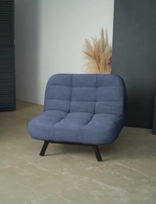 Кресло на ножках Абри опора металл (синий) во Владимире - изображение 8
