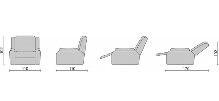 Кресло-трансформер Recliner (электро) в Коврове - изображение 3