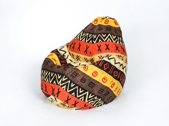 Кресло-мешок Груша среднее, жаккард, африкан в Коврове - изображение