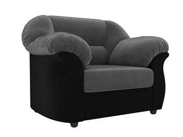 Кресло для отдыха Карнелла, Серый/Черный (велюр) в Коврове