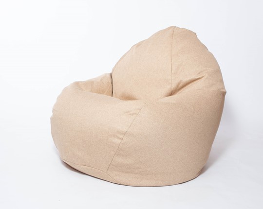 Кресло-мешок Макси, рогожка, 150х100, песочное во Владимире - изображение
