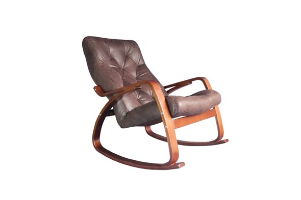 Кресло-качалка Гранд, замша шоколад во Владимире - изображение