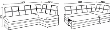 Кухонный диван НЕО КМ-06 ДУ с механизмом в Коврове - предосмотр 5