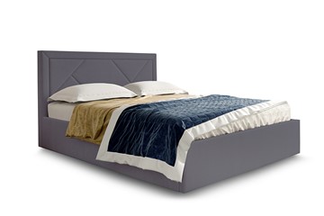 Двуспальная кровать с механизмом Сиеста1800, Велюр Альба темно серый в Коврове