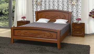 Спальная кровать Карина-16 (Орех) 90х200 в Коврове