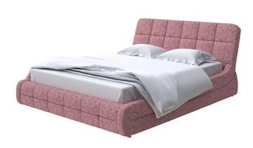 Кровать двуспальная Corso-6 140x200, Рогожка (Levis 62 Розовый) во Владимире