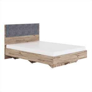 Двуспальная кровать Николь (мод.1.3) 1,6 серый текстиль, с ортопедическим основанием в Коврове