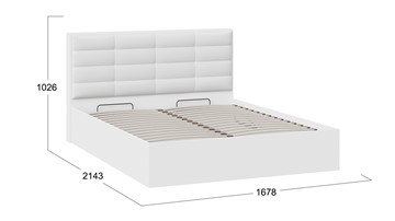 Кровать 2-спальная Агата тип 1 (Белый) в Коврове - предосмотр 3