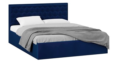 Спальная кровать с подъемным механизмом Порто (Велюр Confetti Blue) без заглушины в Коврове