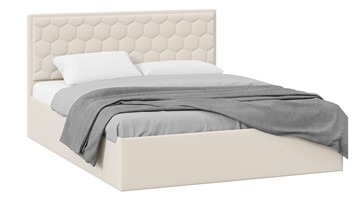 Кровать в спальню с подъемным механизмом Порто (Велюр Confetti Cream) без заглушины в Коврове