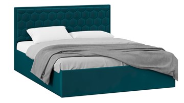 Кровать в спальню с подъемным механизмом Порто (Велюр Confetti Izumrud) без заглушины в Коврове
