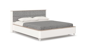 Спальная кровать Стефания 1600 с кроватным основанием ЛД 413.150, Дуб Маувелла PR/Белый в Коврове