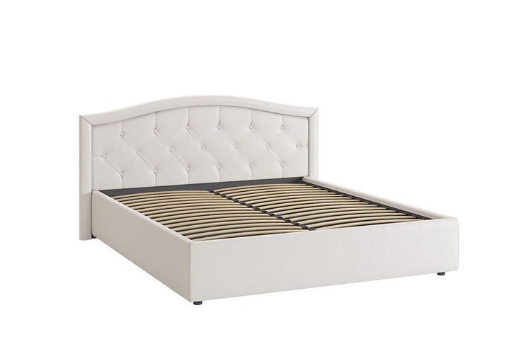Кровать Верона 1,6 белый (экокожа) в Коврове - изображение 2