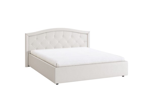 Кровать Верона 1,6 белый (экокожа) в Коврове - изображение