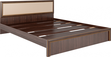 Кровать 2-х спальная Беатрис М09 с мягким изголовьем (Орех Гепланкт) в Коврове